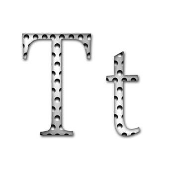 Metal Letter T