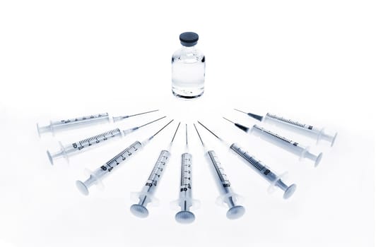 Set of syringes