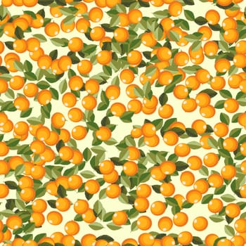 Seamless background with orange fruits