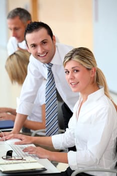 Business people working in the office