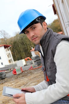Supervisor on construction site