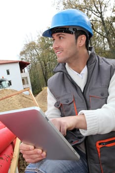 Supervisor on construction site