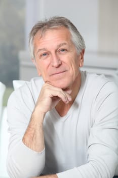 Portrait of smiling senior man