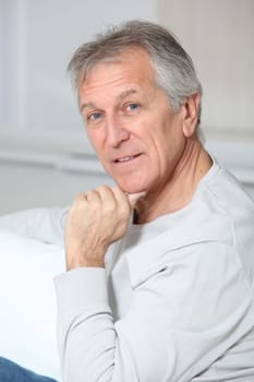 Portrait of smiling senior man