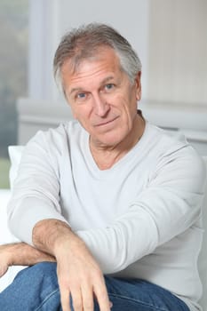 Portrait of smiling senior man