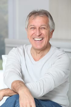Portrait of smiling senior man