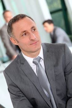 Portrait of businessman in office