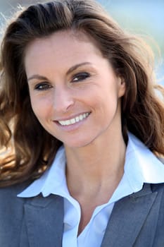 Portrait of beautiful smiling businesswoman