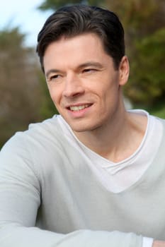 Portrait of handsome smiling man