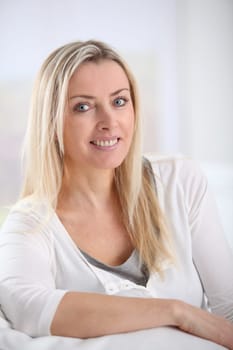 Portrait of beautiful blond woman
