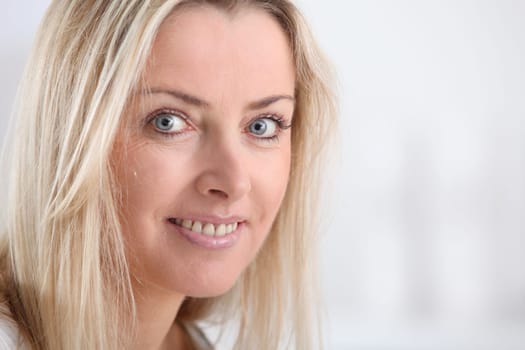 Portrait of beautiful blond woman
