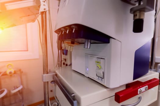 Interior view of empty operating room with new interior and equipment