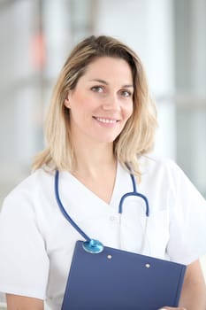 Portrait of beautiful smiling nurse