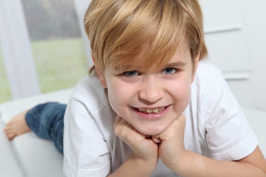 Portrait of 8-year-old boy