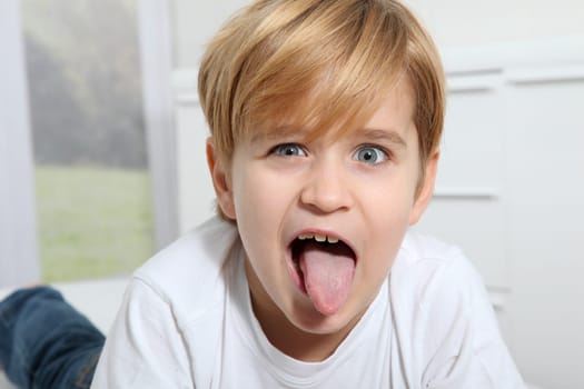 Portrait of 8-year-old boy