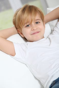 Portrait of 8-year-old boy