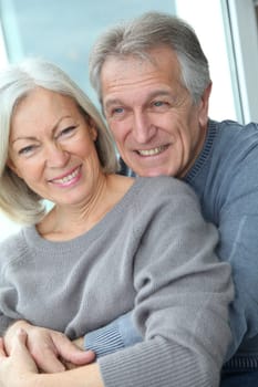 Portrait of happy in loved senior couple