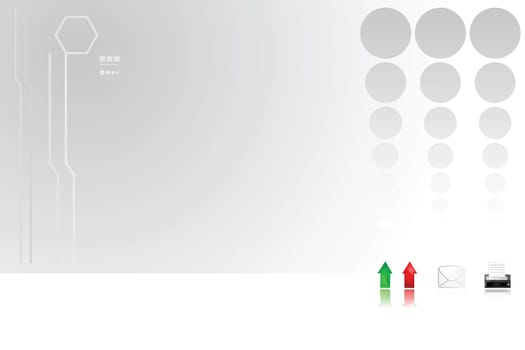 Modern abstract background with communication theme and icons