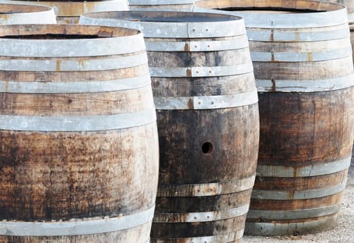 barrels for wine manufacturing