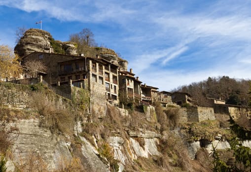 Rupit typical rural landscape of Catalonia, Spain