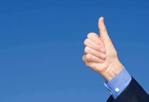 Thumbs up - success