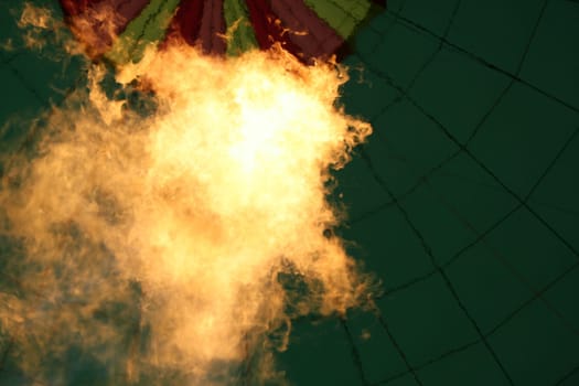 Taken during a hot air balloon ride