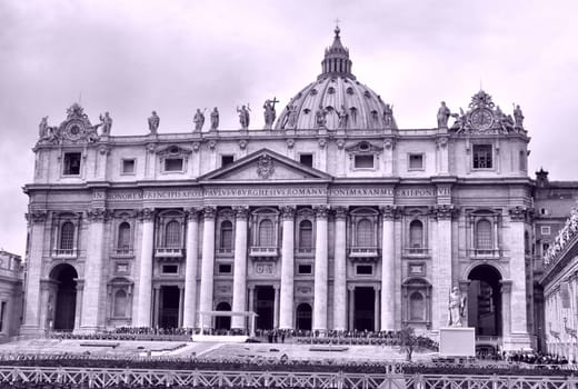Basilica church of Saint Peter (San Pietro), Rome, Italy - high dynamic range HDR