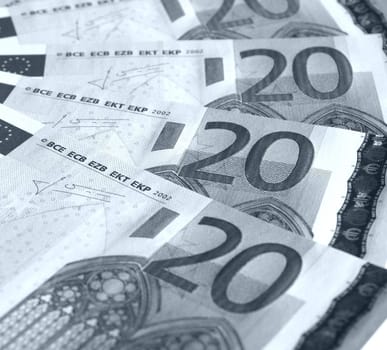 Euro banknote (currency of the European Union) - selective focus