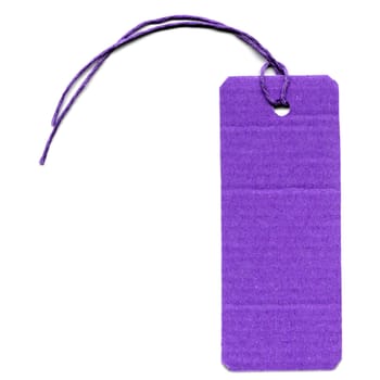 Price tag or address label with string