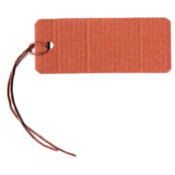 Price tag or address label with string