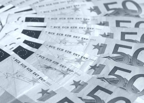 Euro bank notes money (European Union currency)