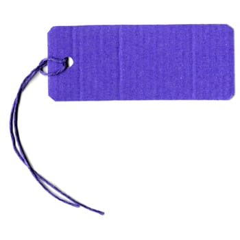 Price tag or address label with string
