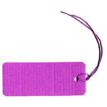 Price tag or address label with string