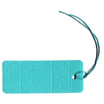 Price tag or address label with string