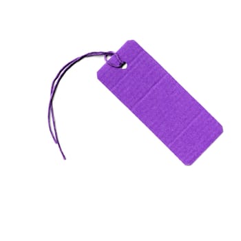 Price tag or address label with string