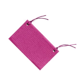 Price tag or address label with string