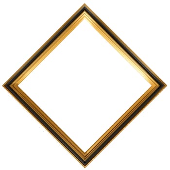 Isolated illustration of a diamond shaped Georgian picture frame