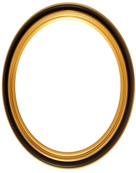 Isolated illustration of an oval Georgian picture frame