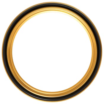 Isolated illustration of a circular Georgian picture frame