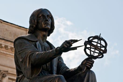 Statue of Nicolaus Copernicus in Warsaw, Poland.