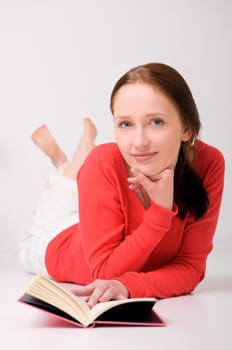 Studio shot of a young woman