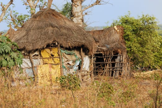 African tribal hut