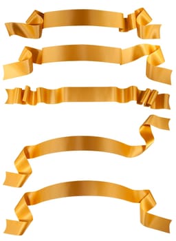 Elegance gold ribbon banner collection