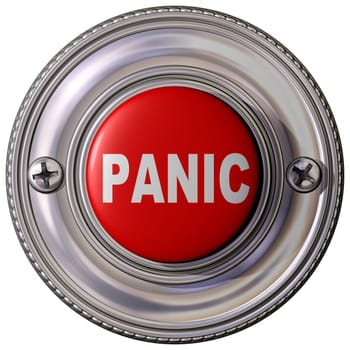Isolated illustration of an emergency panic button