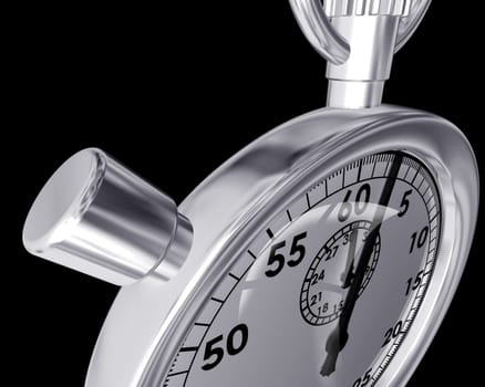 Illustration of a stopwatch at a bizarre angle