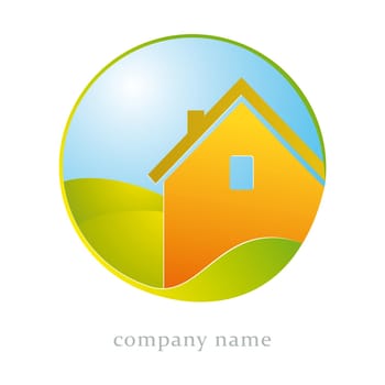 Illustration for housing business, construction, ecologicy