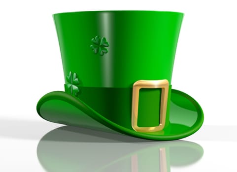 Illustration of an Irish leprechaun top hat