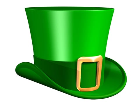 Isolated illustration of a rather splendid top hat