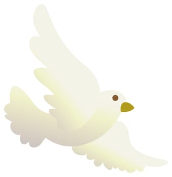 illustration drawing of a pigeon isolate in a white background