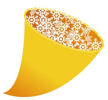 flower in yellow object